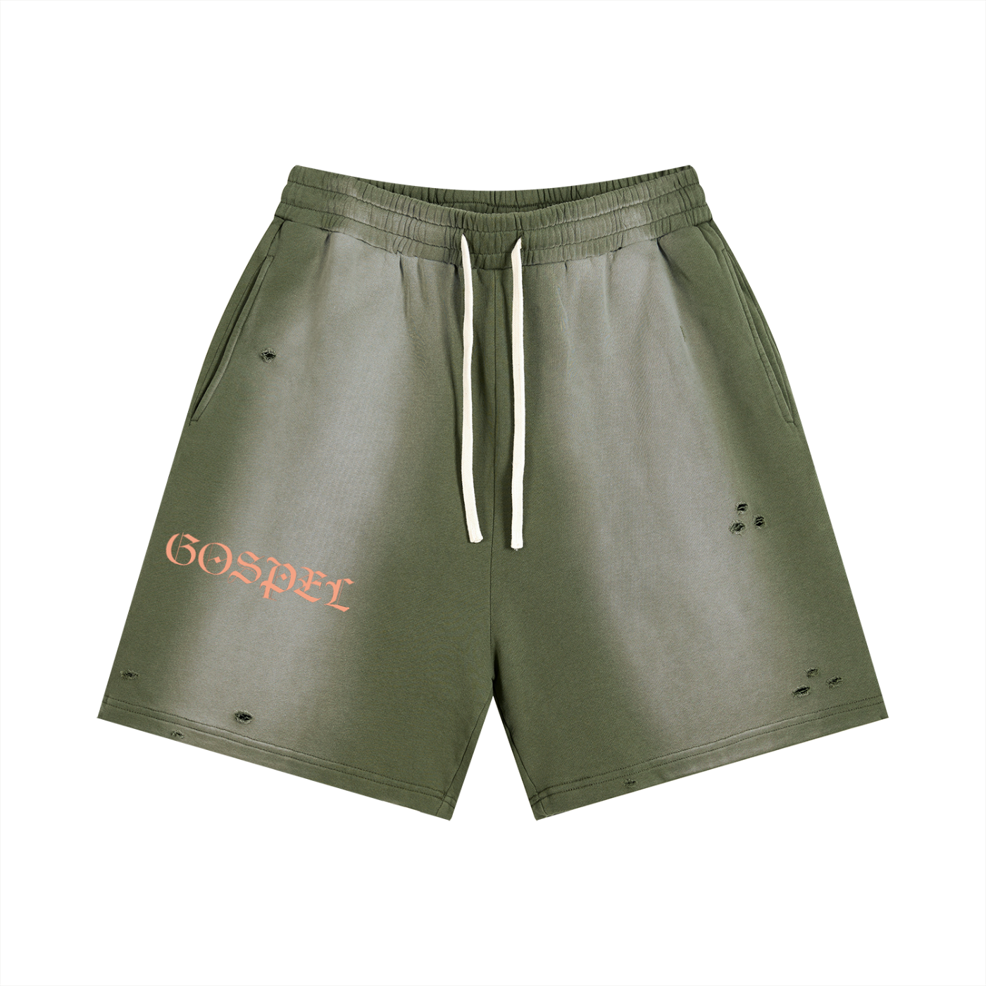 Gospel Distressed Shorts
