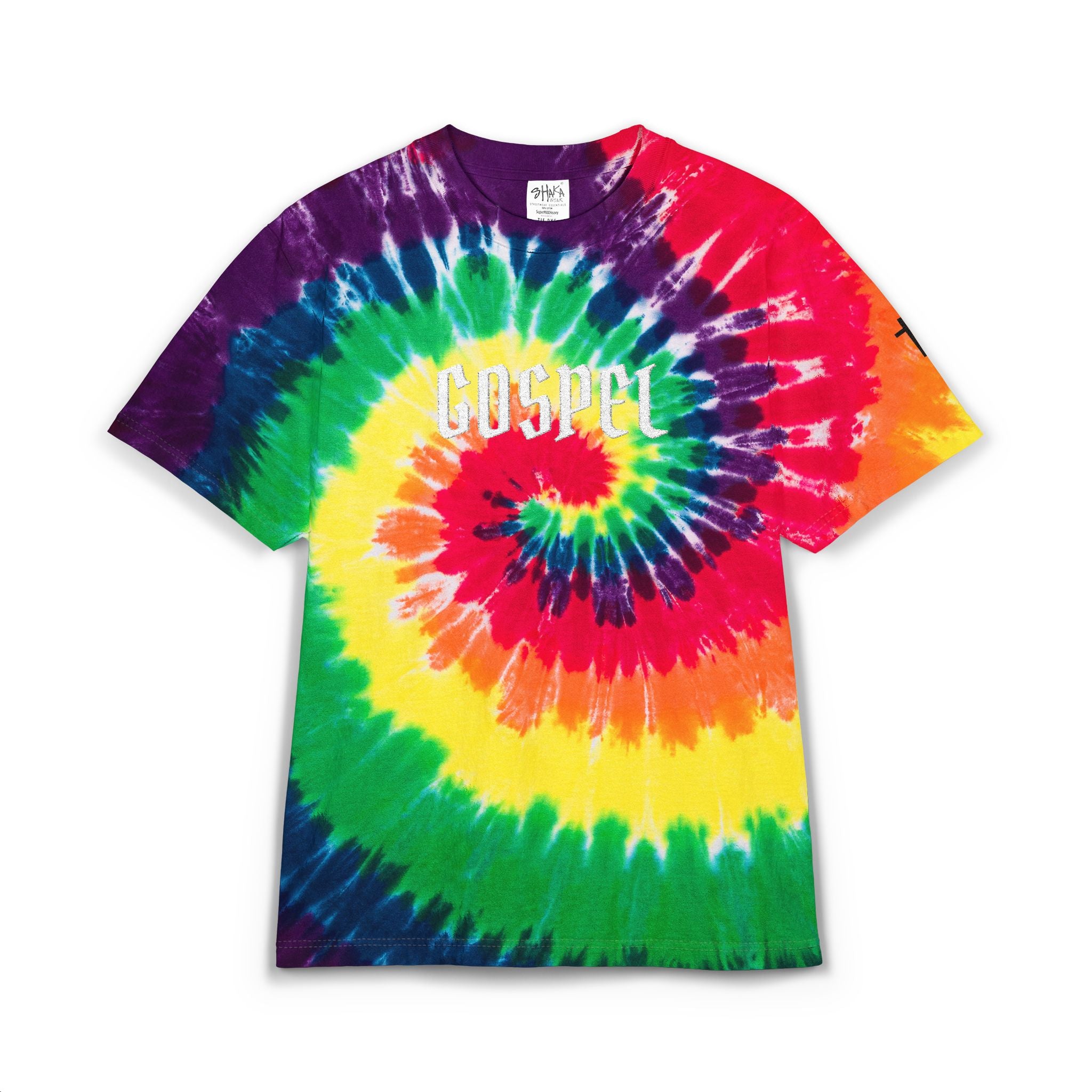 Gospel Embroidered Tie-Dye T-Shirt