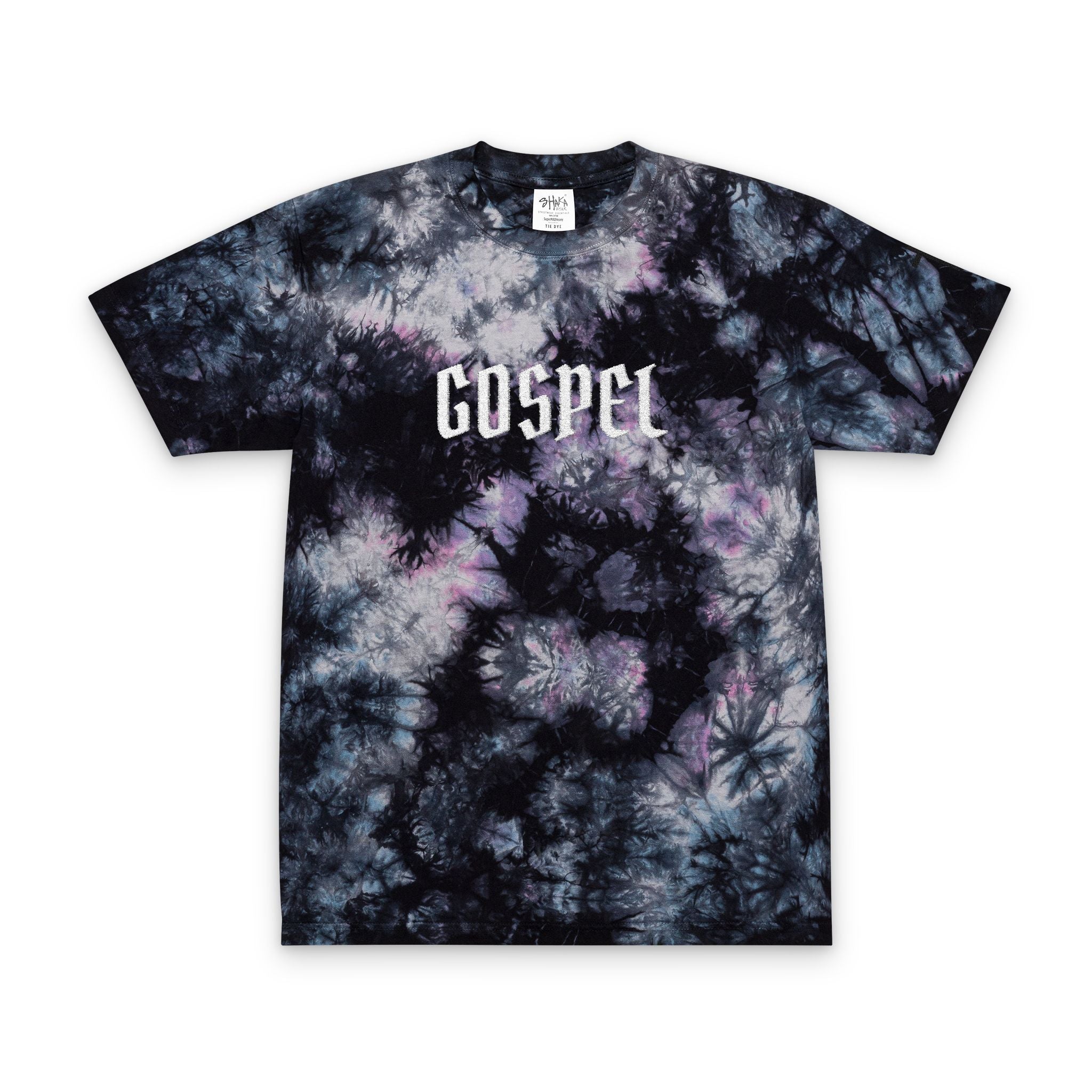 Gospel Embroidered Tie-Dye T-Shirt