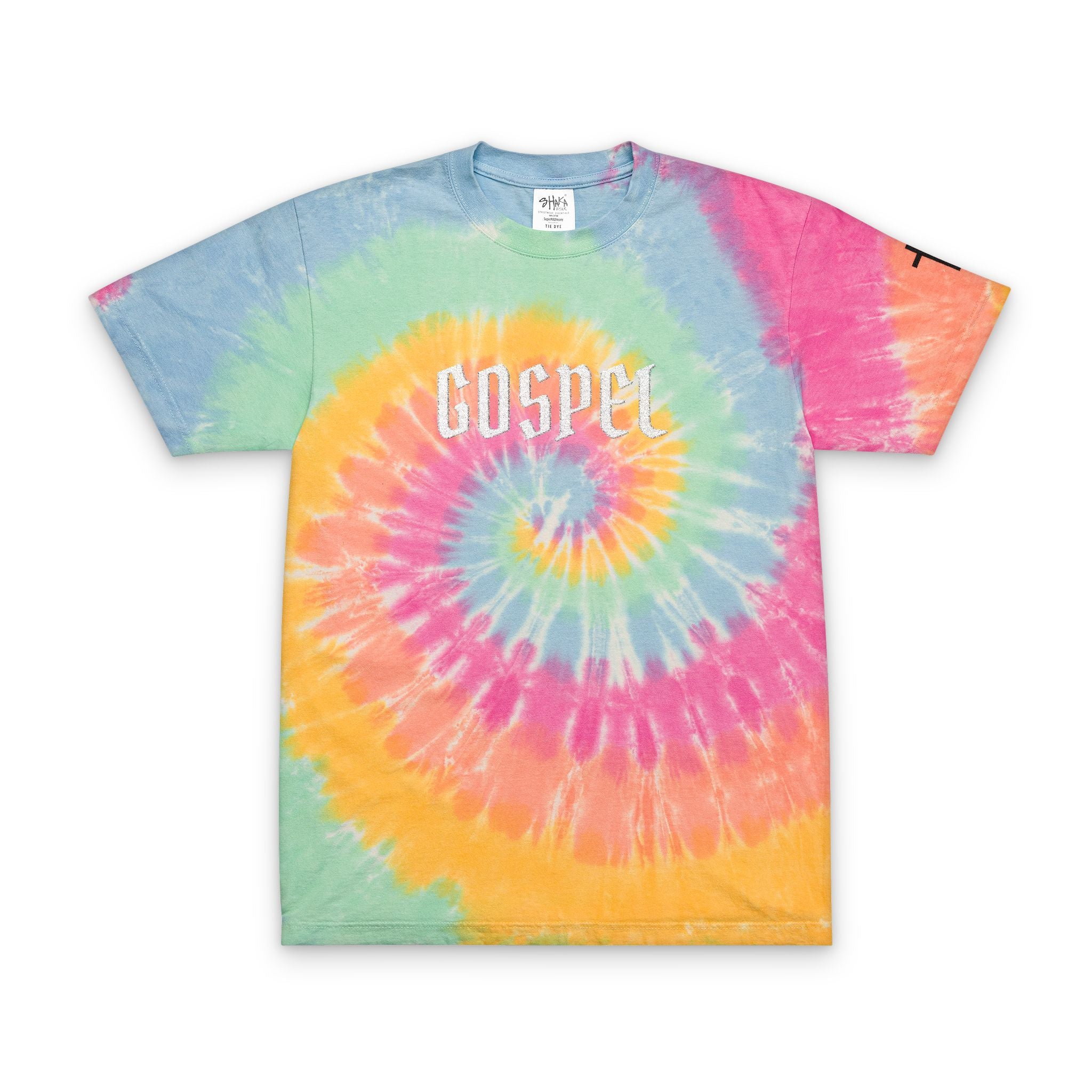 Gospel Embroidered Tie-Dye T-Shirt