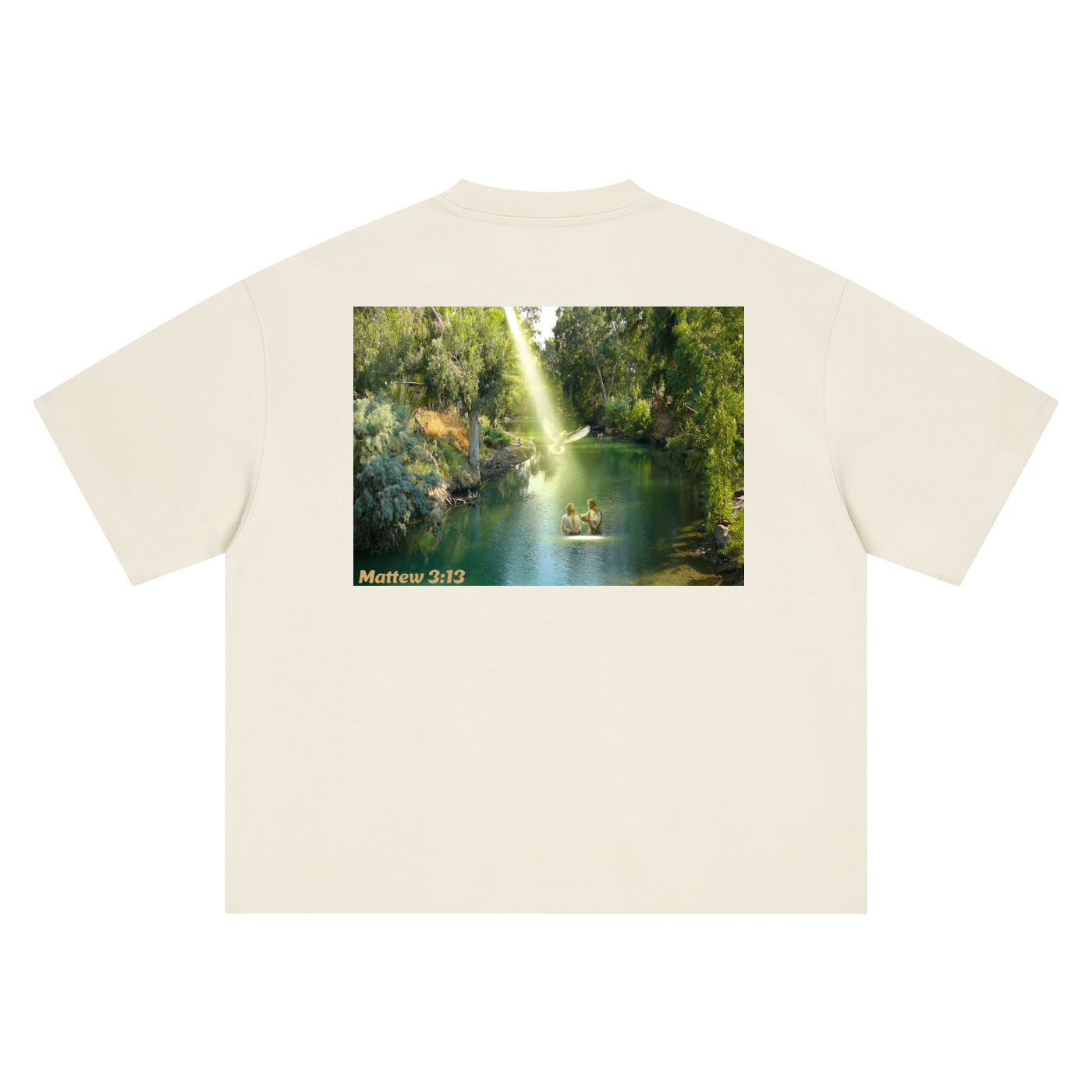 Gospel Matthew 3:13 Oversized T-Shirt