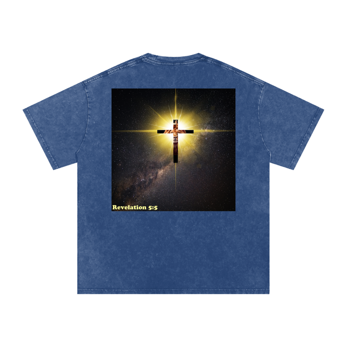 Gospel Revelation 5:5 Washed Oversized Cotton T-Shirt