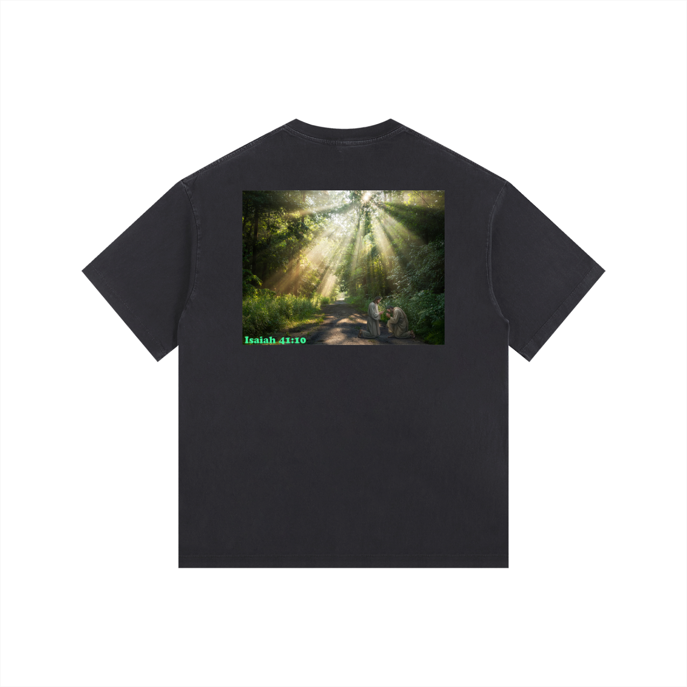 Gospel Isaiah 41:10 Washed Oversized T-Shirt