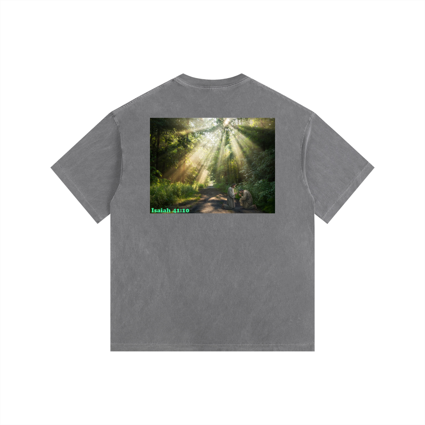Gospel Isaiah 41:10 Washed Oversized T-Shirt