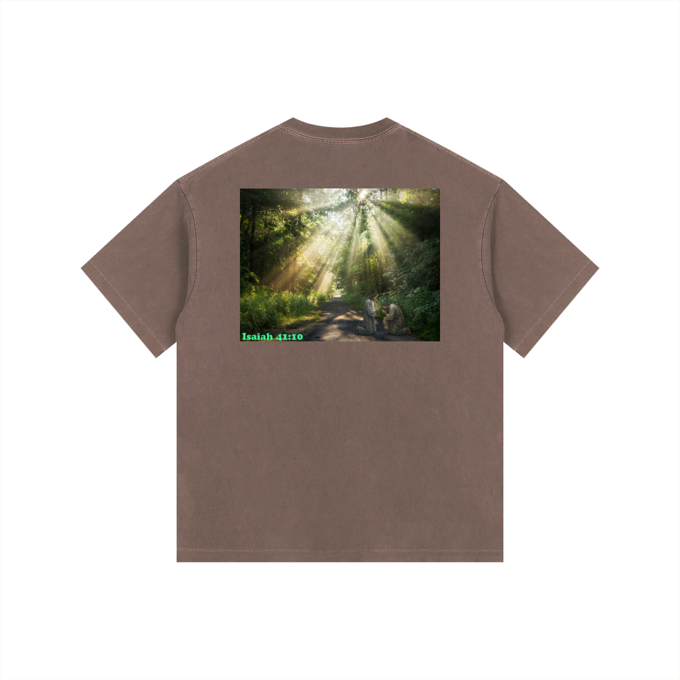 Gospel Isaiah 41:10 Washed Oversized T-Shirt