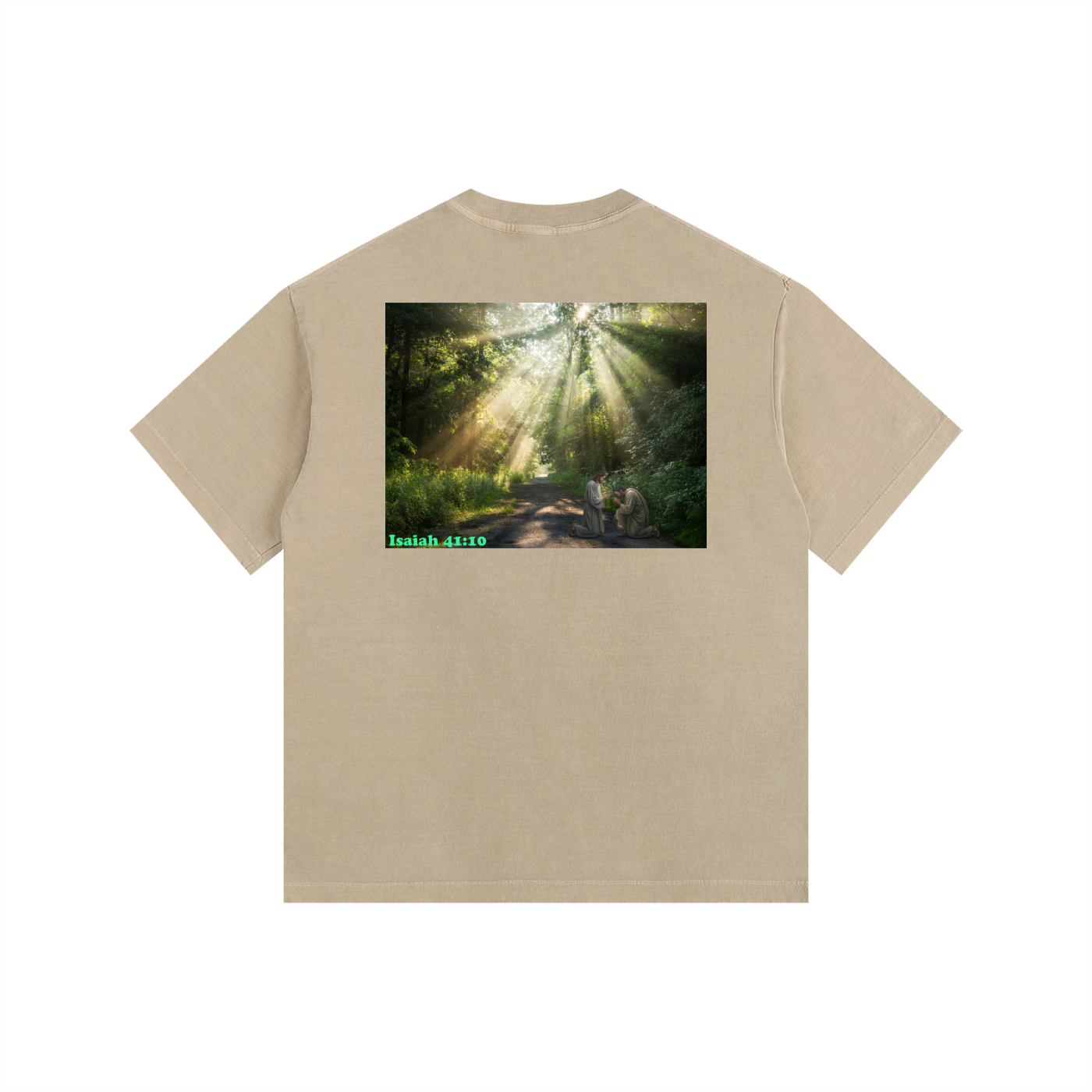 Gospel Isaiah 41:10 Washed Oversized T-Shirt