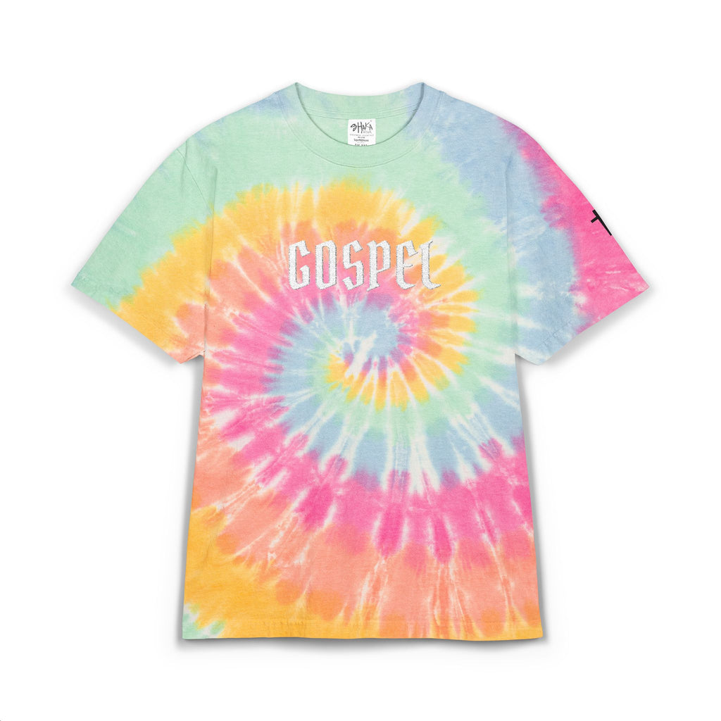 Gospel Embroidered Tie-Dye T-Shirt