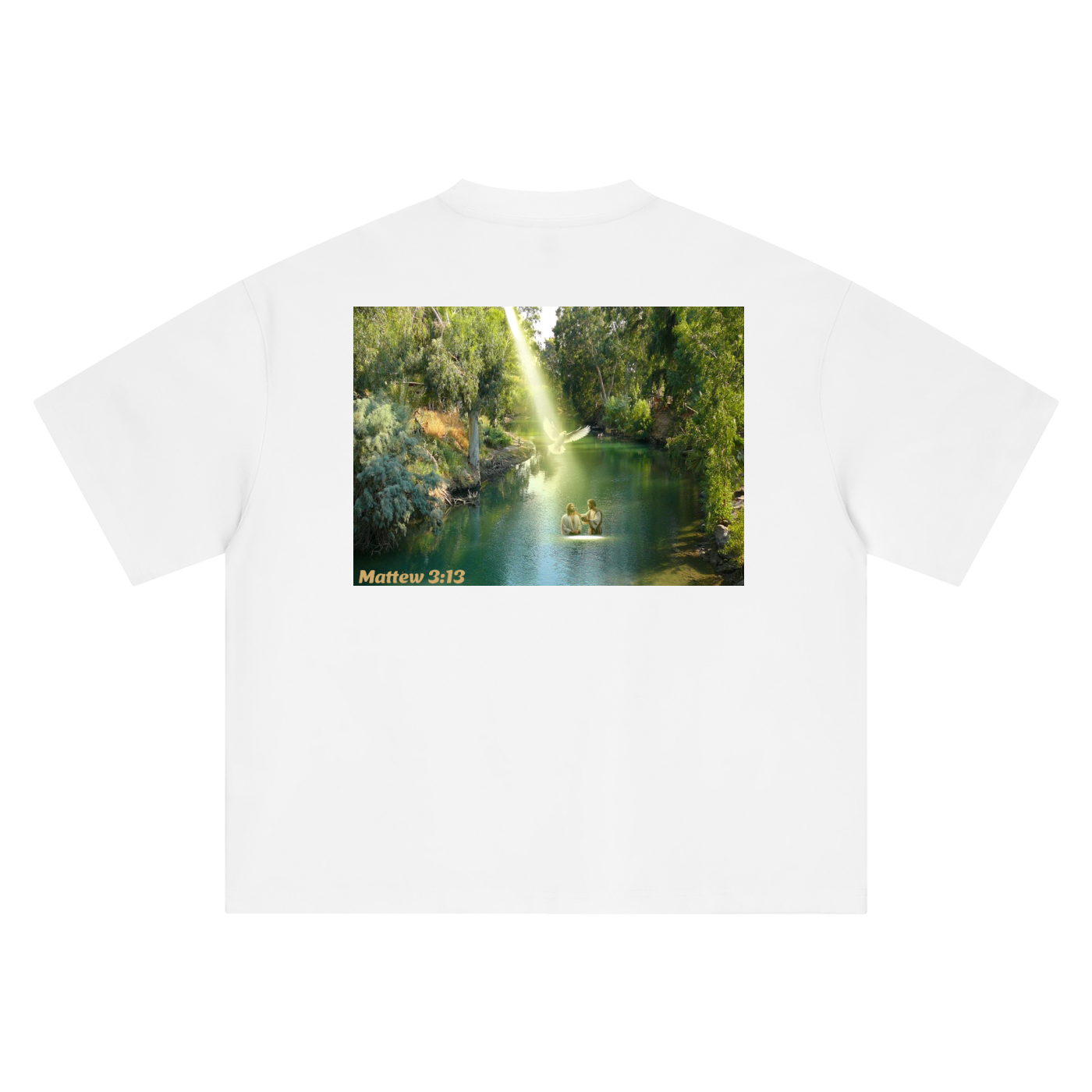 Gospel Matthew 3:13 Oversized T-Shirt