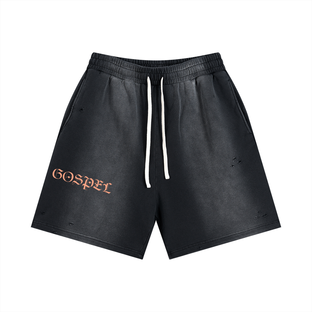 Gospel Distressed Shorts