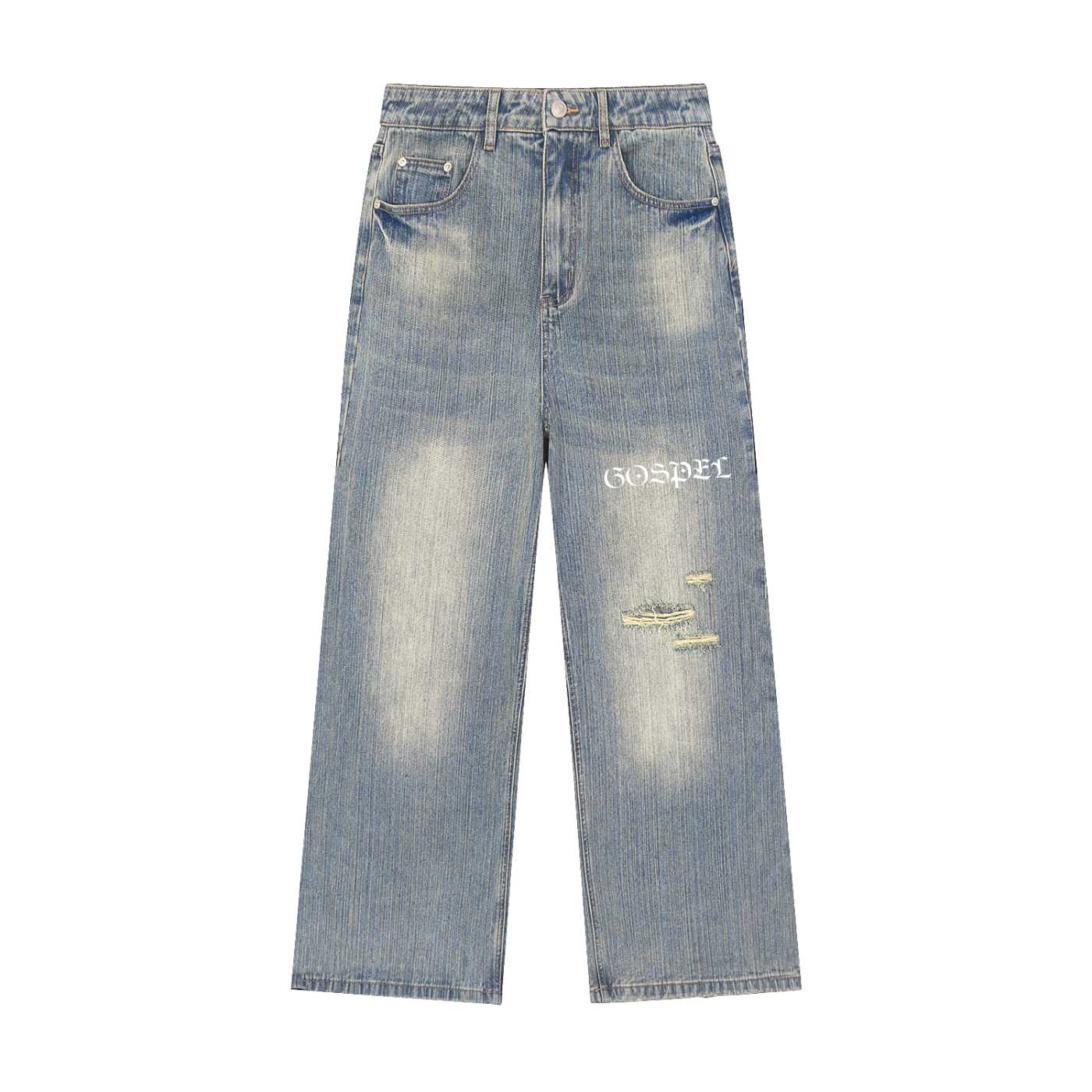 Gospel Faded Denim Jeans