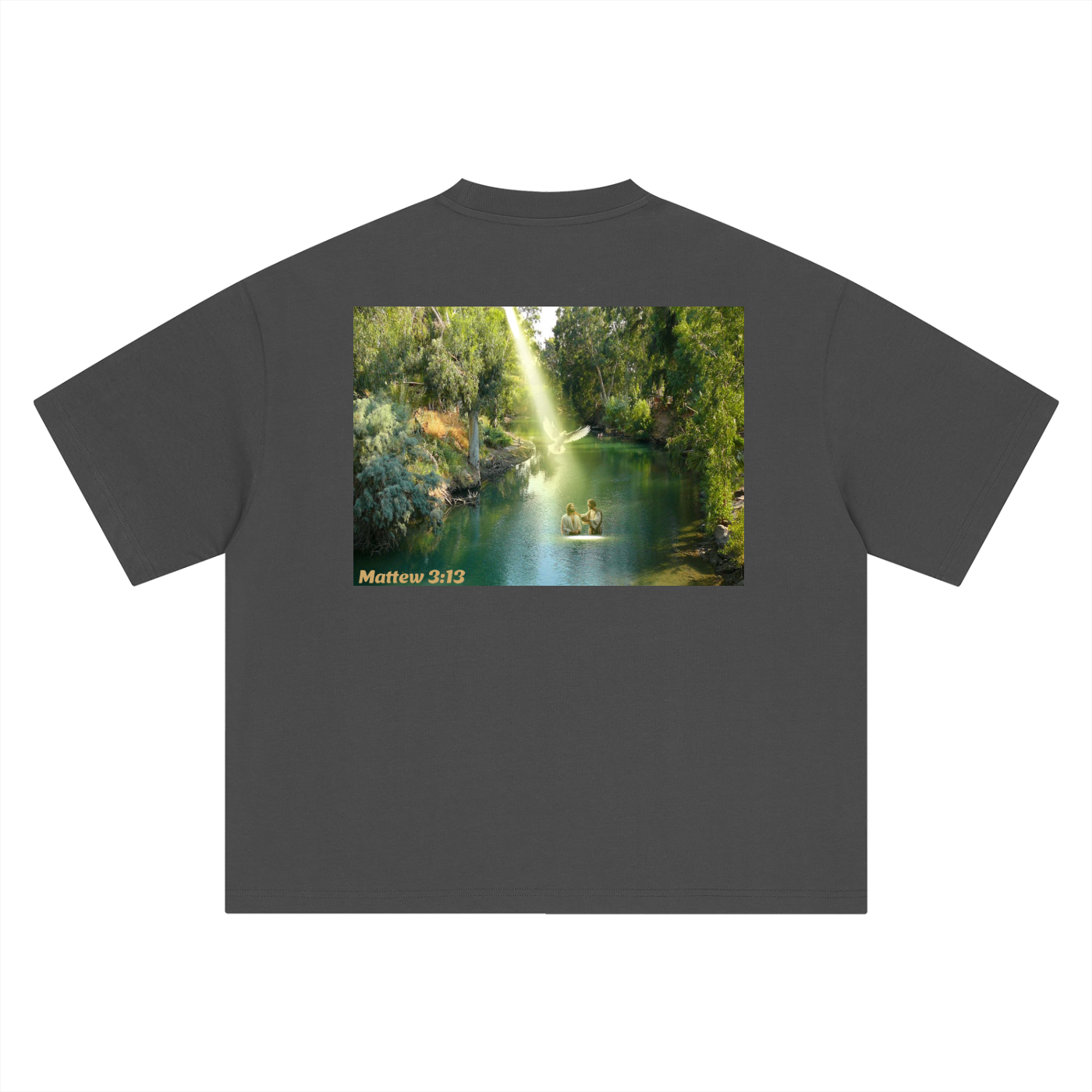 Gospel Matthew 3:13 Oversized T-Shirt