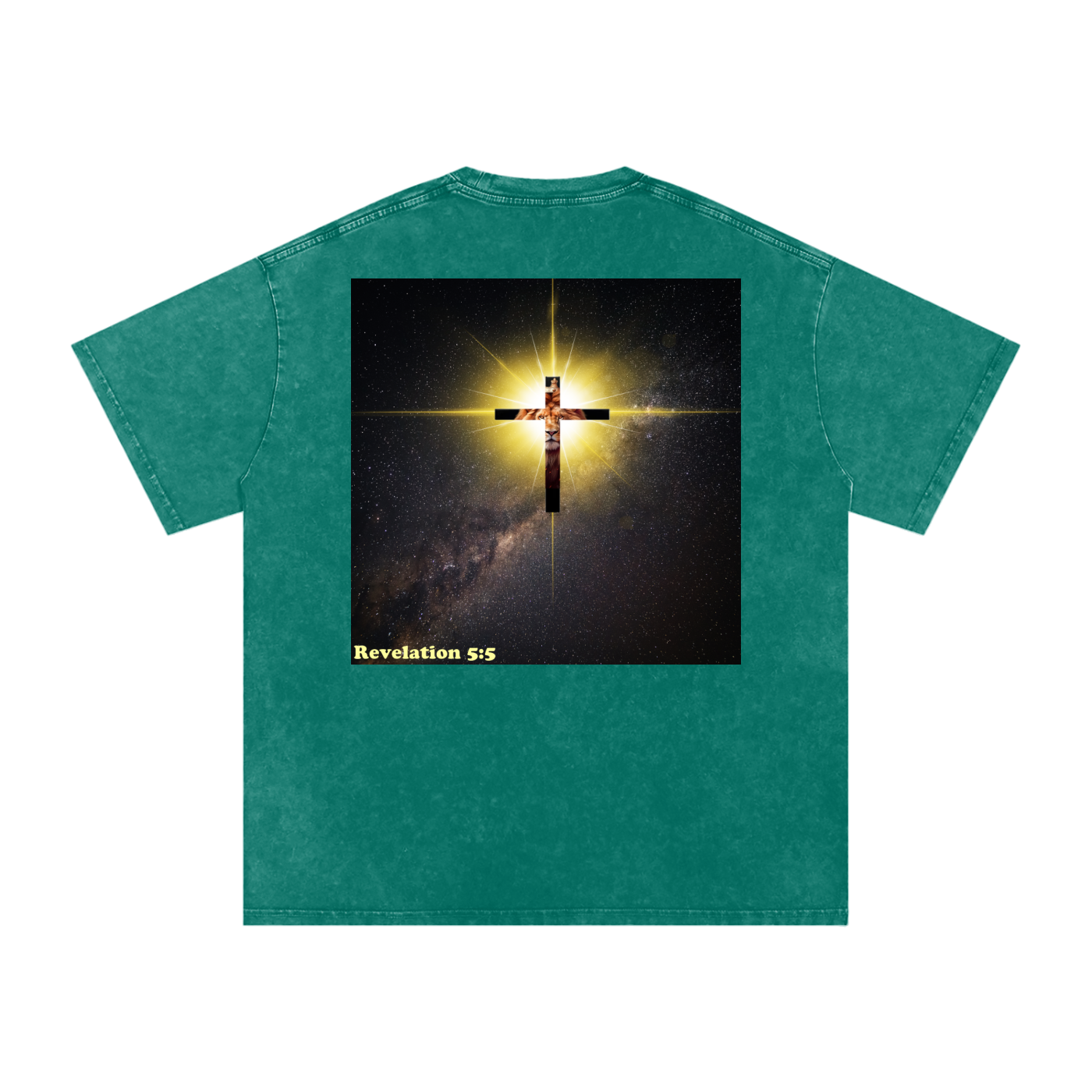 Gospel Revelation 5:5 Washed Oversized Cotton T-Shirt